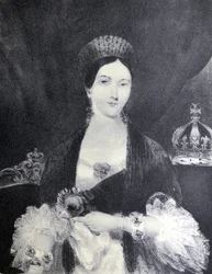 Currier & Ives Illustration 1800-talet. Drottning Victoria